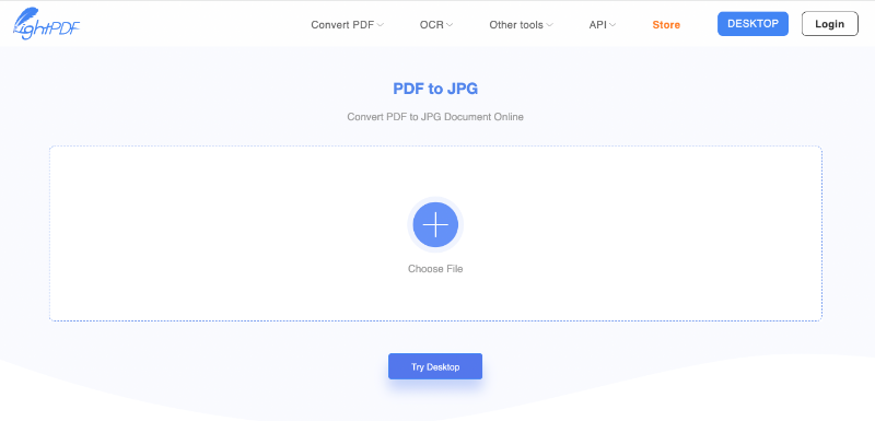 LightPDF – bezplatný online nástroj na převod PDF do JPG