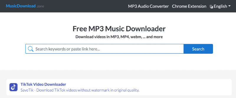 Online nástroj na stahování MP3 do mobilu – MusicDownload